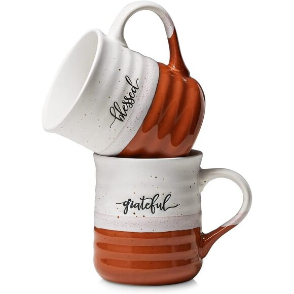 Other - Dishwasher Safe 18 oz Coffee Mugs with Large Handle - Perfect Thank You Gift